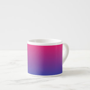 Roze en paarse verloopkleuren espresso kop