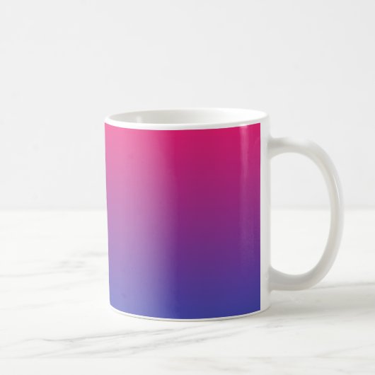 Roze en paarse verloopkleuren koffiemok (Rechts)