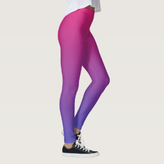 Roze en Paarse verloopkleuren Leggings