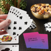 Roze en paarse verloopkleuren pokerkaarten (Insitu)