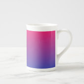 Roze en paarse verloopkleuren porselein kop (Rechts)