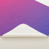 Roze en paarse verloopkleuren sherpa deken (3/4)
