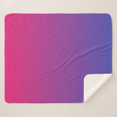 Roze en paarse verloopkleuren sherpa deken (Voorkant (horizontaal))
