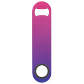Roze en paarse verloopkleuren speed flessenopener (Voorkant)