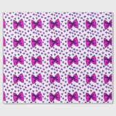 Roze en Paarse Verpakkingsdocument Cadeaupapier (Vlak)