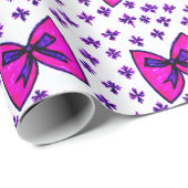 Roze en Paarse Verpakkingsdocument Cadeaupapier (Rol Hoek)