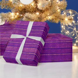 Roze en Paarse Verstrekte Strepen Cadeaupapier