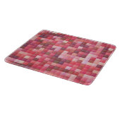 Roze en Paarse vierkant mozaïek Snijplank (Hoek)