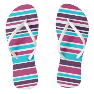 Roze en Paarse violette strips Teenslippers