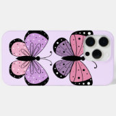 Roze en paarse vlinder  Case-Mate iPhone case (Achterkant (horizontaal))