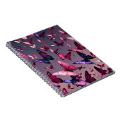 Roze en Paarse Vlinder Journaal Notitieboek (Rechterzijde)