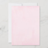 Roze en Paarse Vlinder Meisjes Baby shower Kaart (Achterkant)