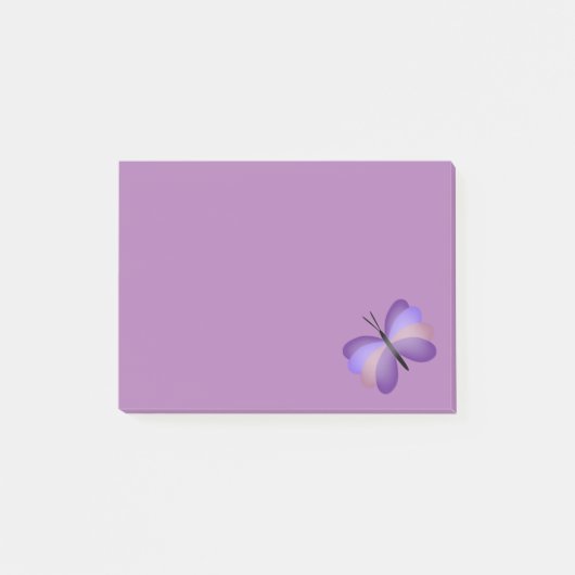 roze en Paarse vlinder Post-it® Notes (Voorkant)