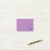 roze en Paarse vlinder Post-it® Notes (Op bureau)