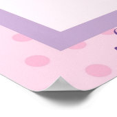 Roze en Paarse Vlinder Poster (Hoek)