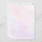 Roze en Paarse Vlinder Quinceañera Uitnodiging (Achterkant)