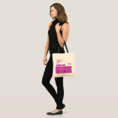 Roze en Paarse Vlinderhart Aangepast Tote Bag (Voorkant (model))