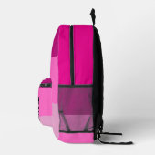 Roze en Paarse Vlindermeisje Bedrukte Rugzak (Rechts)