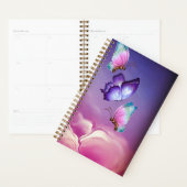 Roze en paarse vlinders klein planner (Display)