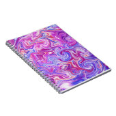 Roze en Paarse vloeibare metalen Notitieboek (Rechterzijde)