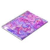 Roze en Paarse vloeibare metalen Notitieboek (Linkerzijde)