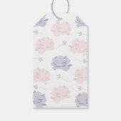 Roze en Paarse volken Quinceanera Partij Cadeaulabel (Achterkant)