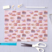 Roze en Paarse Waterverf boekpatroonbibliotheek Tissuepapier (Craft)