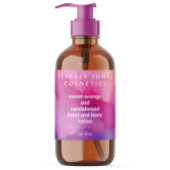 Roze en Paarse waterverf Cosmetica Label