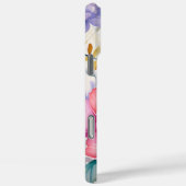 Roze en paarse waterverf floraal Case-Mate iPhone case (Achterkant / Rechts)