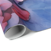 Roze en Paarse Waterverf Hydrangea Decoupage Cadeaupapier (Rol Hoek)