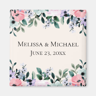 Roze en Paarse Waterverf Magneet