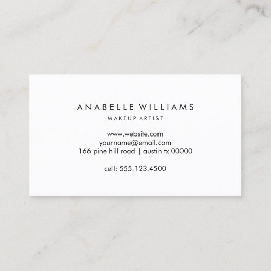 Roze en Paarse Waterverf Modern Visitekaartje (Achterkant)