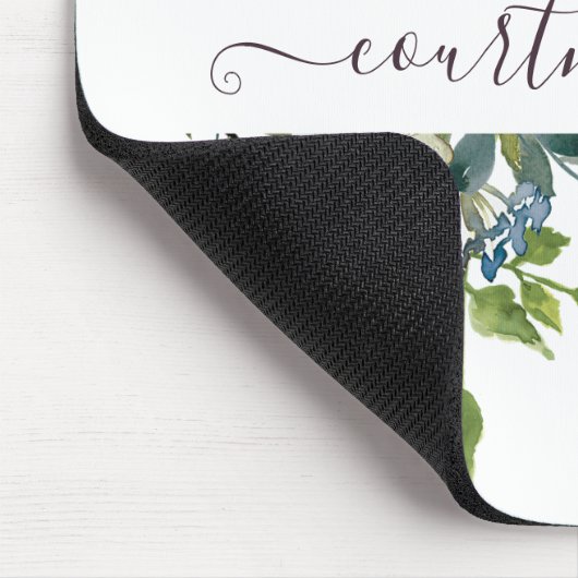 Roze en paarse waterverf op maat muismat (Hoek)