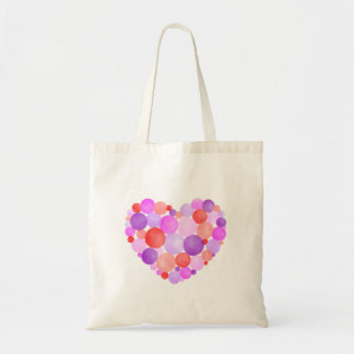 Roze en Paarse Waterverf Tote Bag