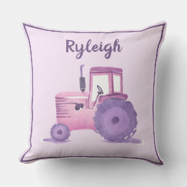 Roze en Paarse Waterverf Tractor Kussen