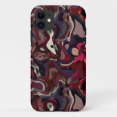 Roze en paarse werveling abstract Case-Mate iPhone case (Achterkant)