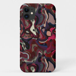 Roze en paarse werveling abstract Case-Mate iPhone case