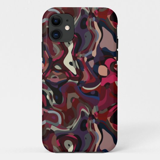 Roze en paarse werveling abstract Case-Mate iPhone case (Achterkant)