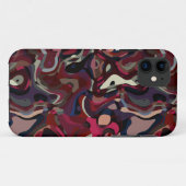 Roze en paarse werveling abstract Case-Mate iPhone case (Achterkant (horizontaal))