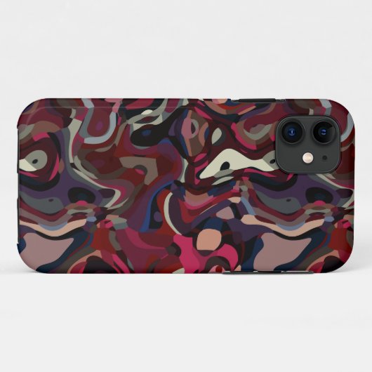 Roze en paarse werveling abstract Case-Mate iPhone case (Achterkant (horizontaal))