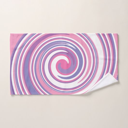 Roze en paarse wervelkolom bad handdoek (Handdoek)