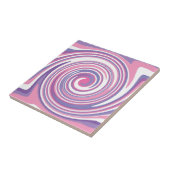 Roze en paarse wervelkolom tegeltje (Zijkant)