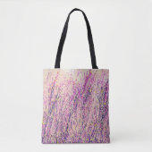  Roze en Paarse Wildflower Art Tas (Voorkant)