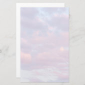 Roze en Paarse wolken Briefpapier (Voorkant / Achterkant)