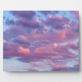 Roze en Paarse wolken Fotoplaat (Voorkant)