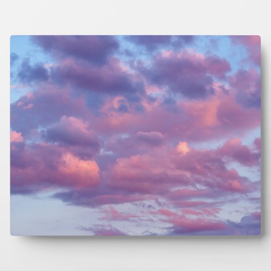 Roze en Paarse wolken Fotoplaat (Voorkant)
