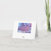 Roze en Paarse wolken Kaart (Achterkant)