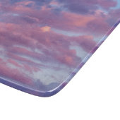 Roze en Paarse wolken Snijplank (Hoek)
