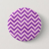 Roze en Paarse zigzag Ronde Button 5,7 Cm (Voorkant)