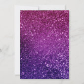 Roze en Paarse zoete 16 Sparkle Glitter Gemstone Kaart (Achterkant)